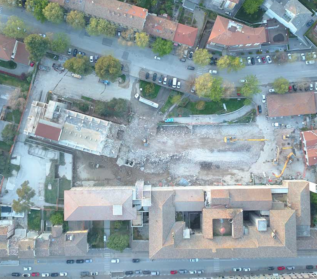 foto area dell'area tra viale della vittoria e corso matteotti
